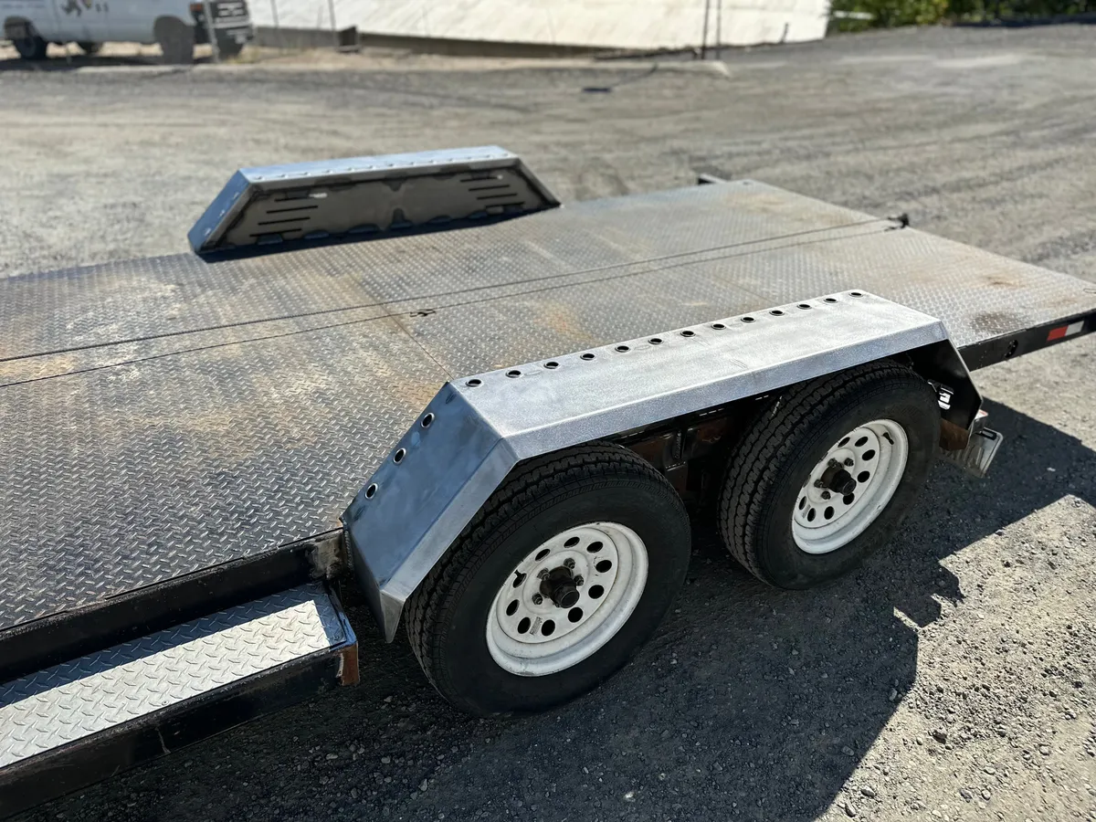 Heavy Duty Weld on DIY Drive Over Trailer Fender Kit Bare Steel - Pair product image