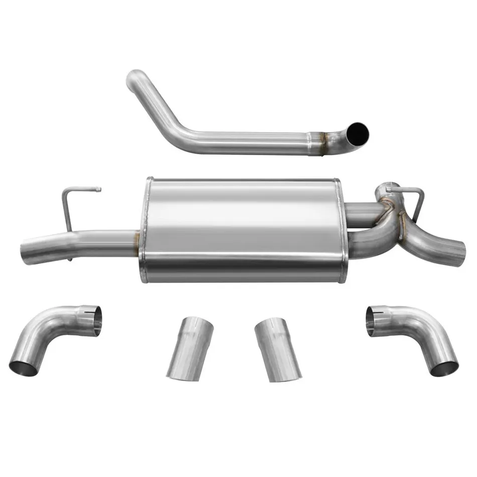 Corsa Performance Sport, Touring / 2.5 in Axle-Back Turn Downs | 2018-25 Jeep Wrangler JLU/JL 3.6L, 2019-23 2.0T (21013, 21015)
