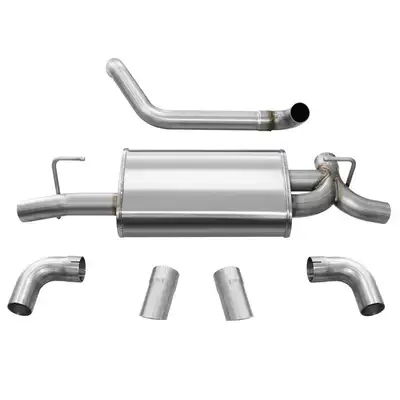 Corsa Performance Sport, Touring / 2.5 in Axle-Back Turn Downs | 2018-25 Jeep Wrangler JLU/JL 3.6L, 2019-23 2.0T (21013, 21015)