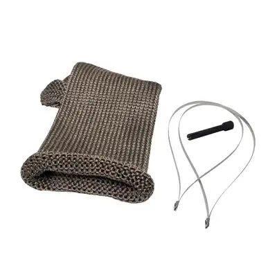Design Engineering DEI Titanium Knit Sleeve Kit Tan 3in x 12in Includes Ties Tool 10049