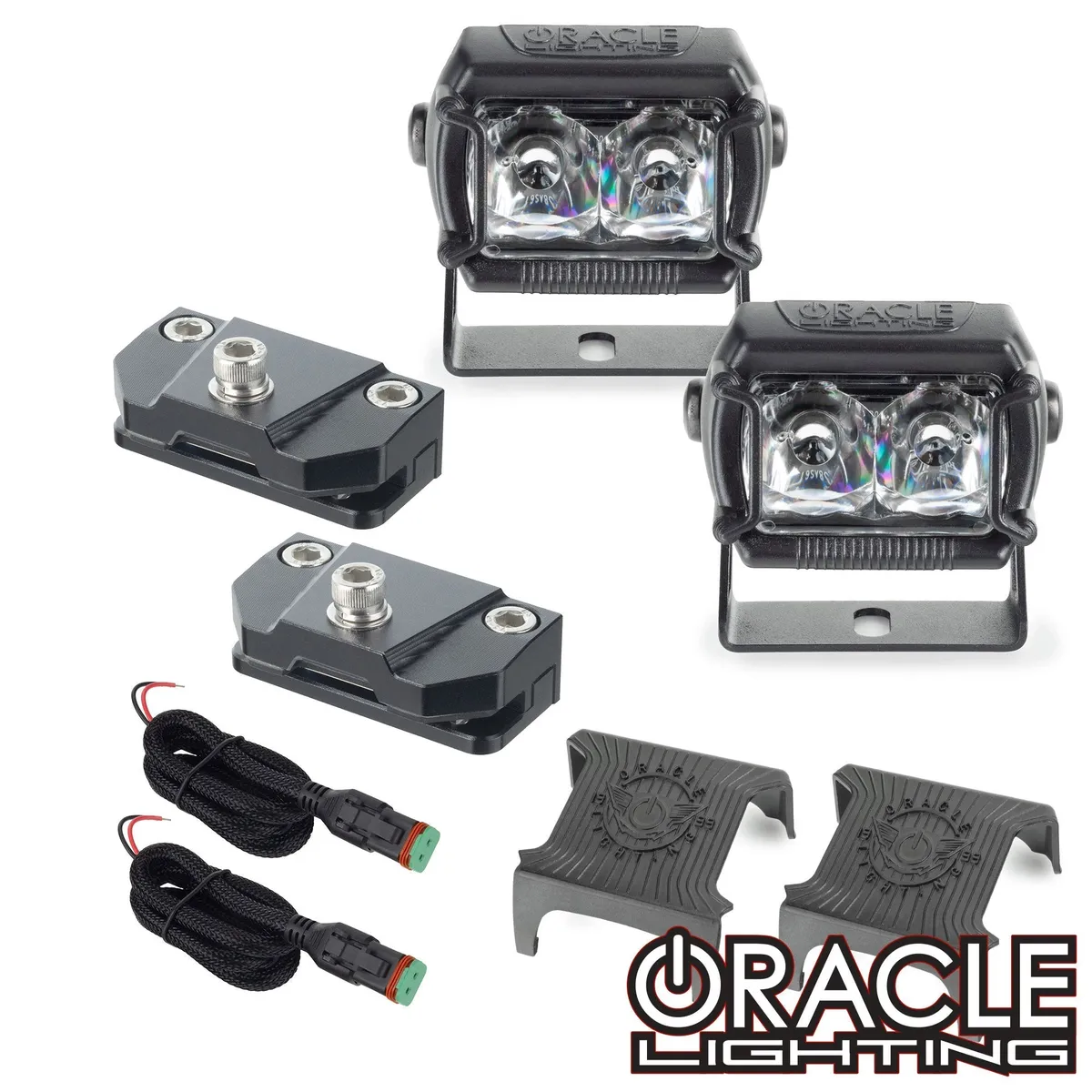 ORACLE Lighting Universal A-Pillar Hood Mount Brackets w/ VEGA Series 2 Spotlights product image