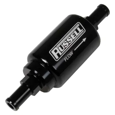 Edelbrock Russell 650625 Check Valve 3/8 Male to 3/8 Male Barbed Blk Anodized