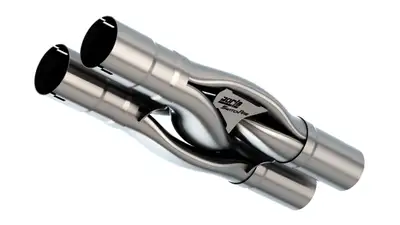 Borla Borla Universal Hydroformed SwitchFire X-Pipe - 3 I.D. Inlet 3 O.D. Outlets With Notches. 60747