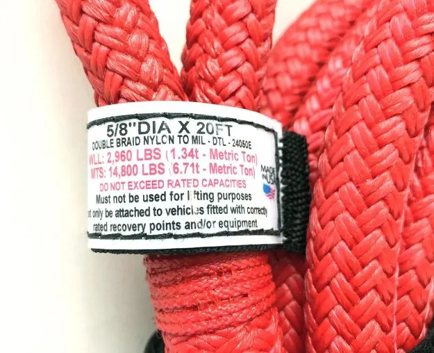 Extreme Duty Kinetic Energy Rope 5/8 Inch X 20 Foot Factor 55 product image