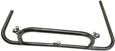 Triple X Race Components Champ Kart front bumper. Stainless Steel.