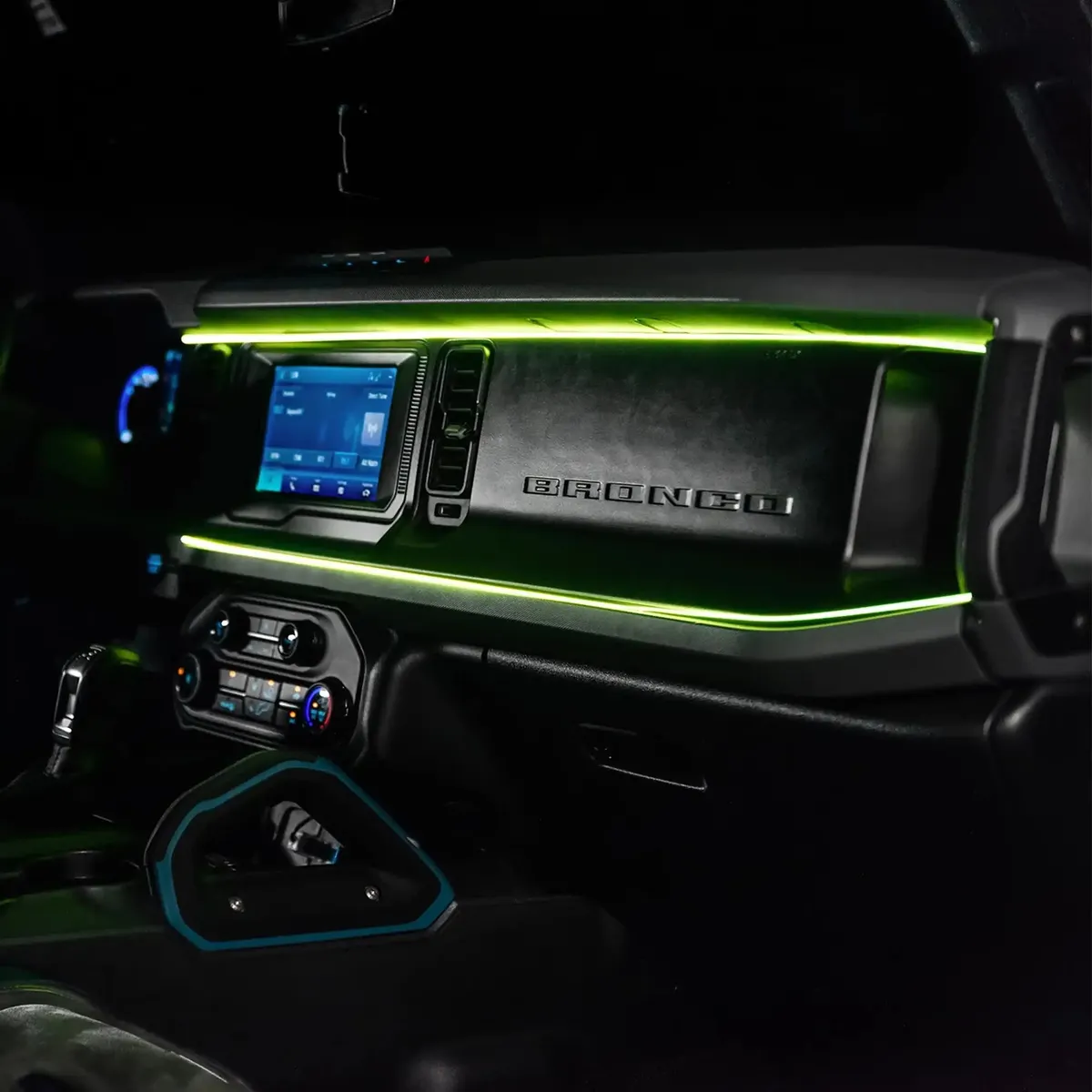 2021-2025 Ford Bronco Dynamic ColorSHIFT LED Dash Kit - USB Plug & Play Interior Lighting product image