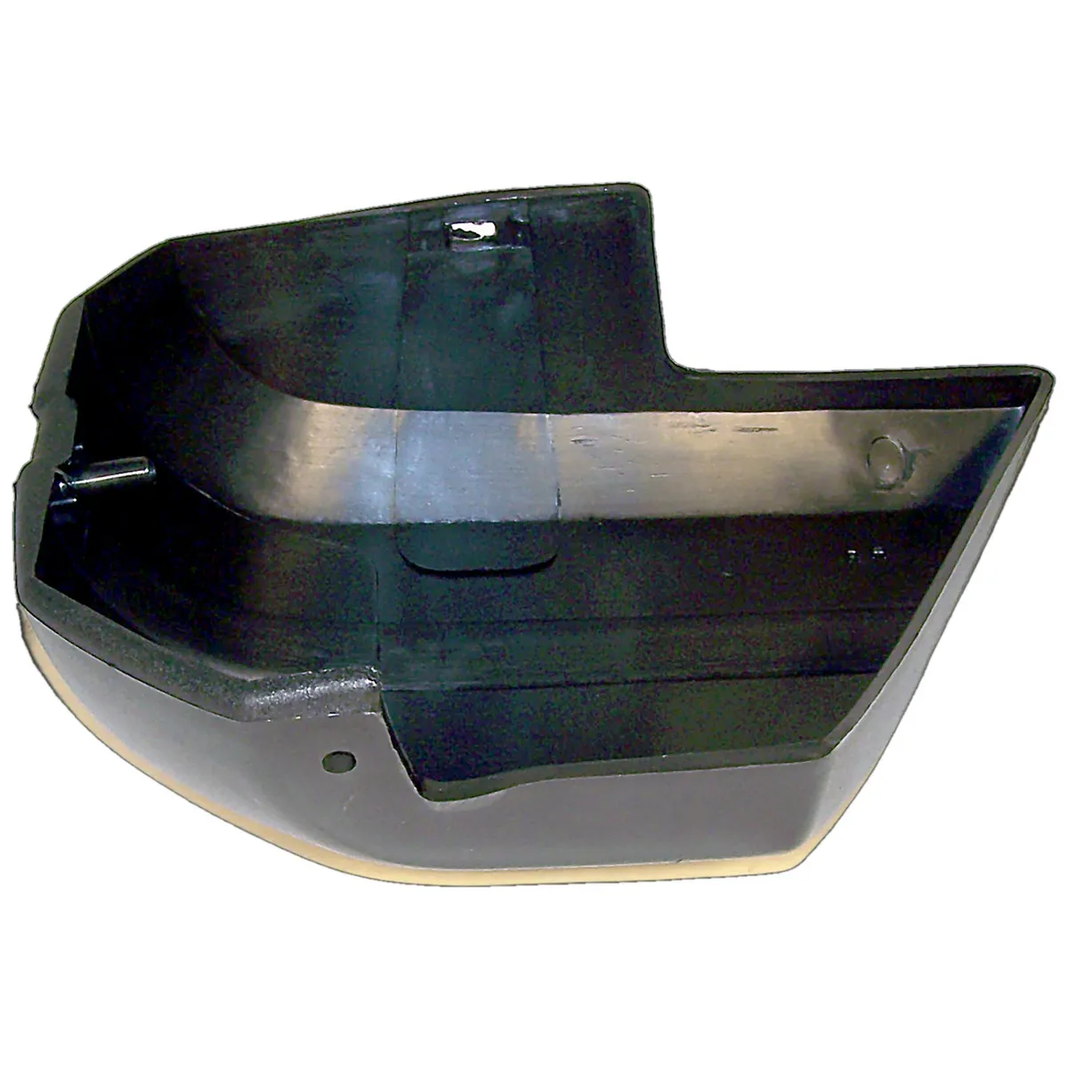 9196 Jeep Cherokee (Xj); 9192 Jeep Commanche (Mj) Front Bumper Cap; Black; RH product image