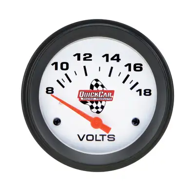 Quickcar Racing Voltmeter Gauge 2-5/8in