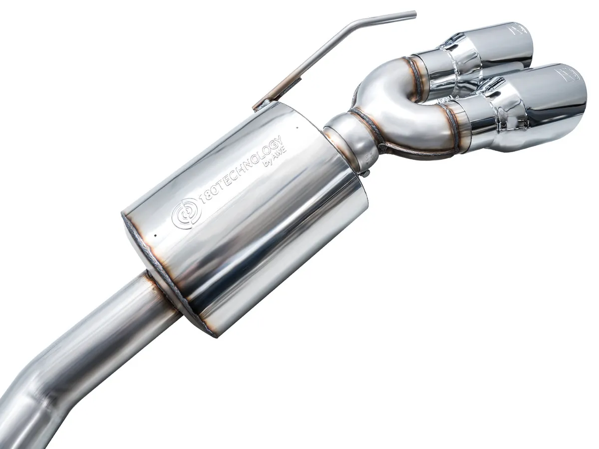 AWE Touring Edition Exhaust for Ford Explorer ST - Chrome Silver Tips product image