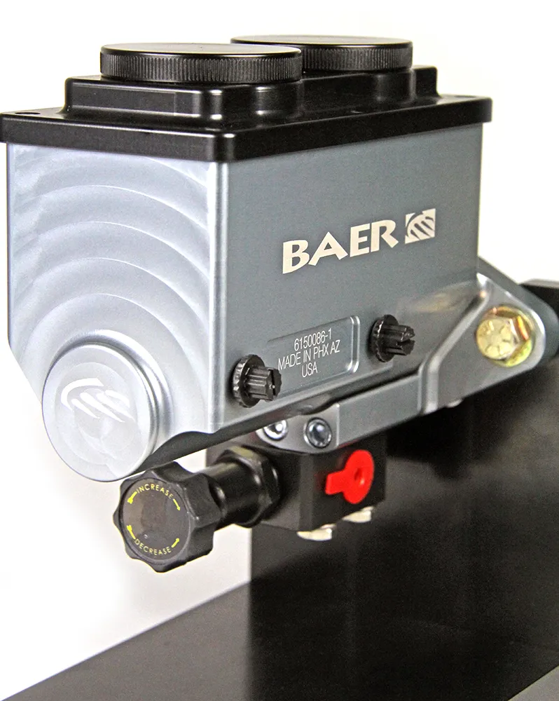 ReMaster Master Cylinder 2-Bolt GM/Ford, Gray Anodized Finish, Left Port, 1.000" Bore product image