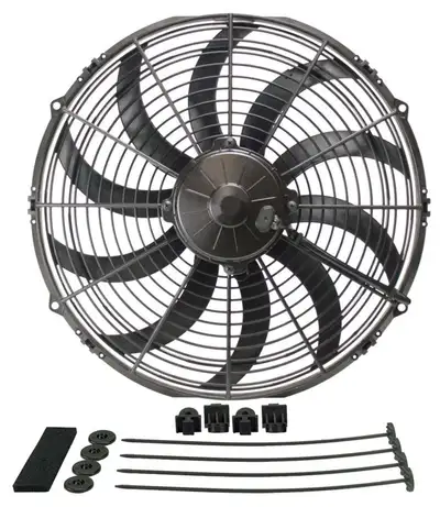 Derale HO Extreme 14in Curved Blade Puller Electric Fan
