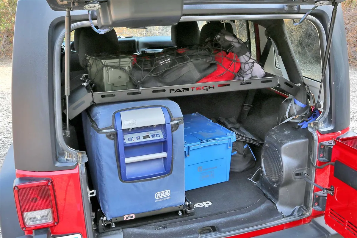 Fabtech Interior Cargo Rack, Black - JK 4Dr product image