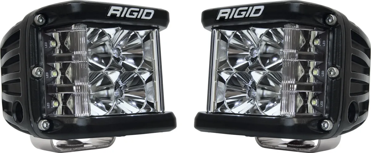 RIGID D-SS PRO Side Shooter, Flood Optic, Surface Mount, Black Housing, Pair product image