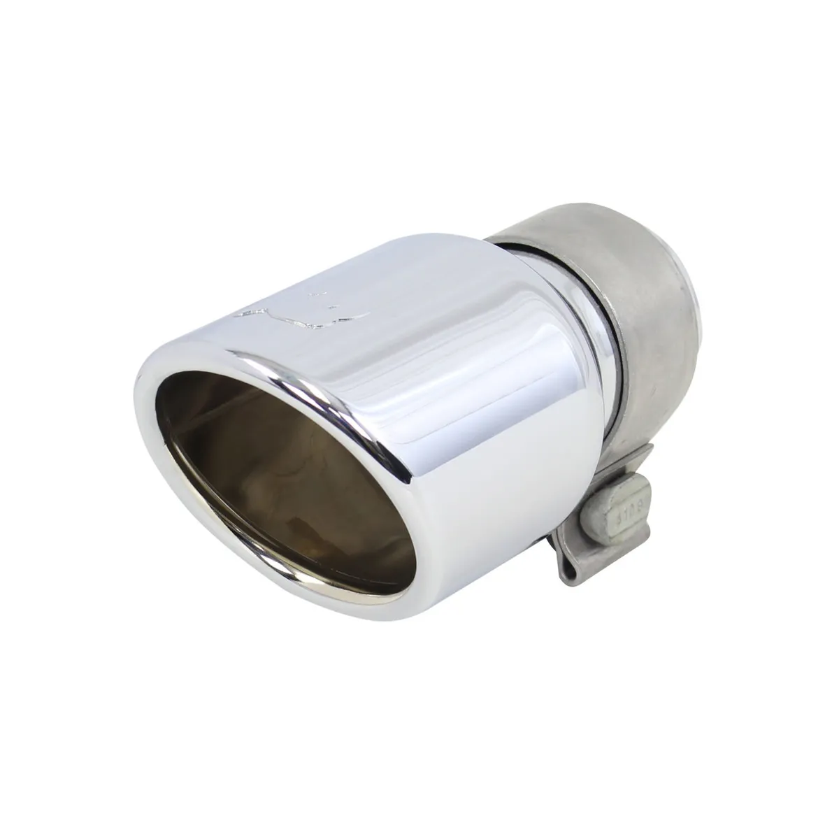 3in od x 6in For 2in Inlet Chromed Stainless Steel Clamp Style Exhaust Tip product image