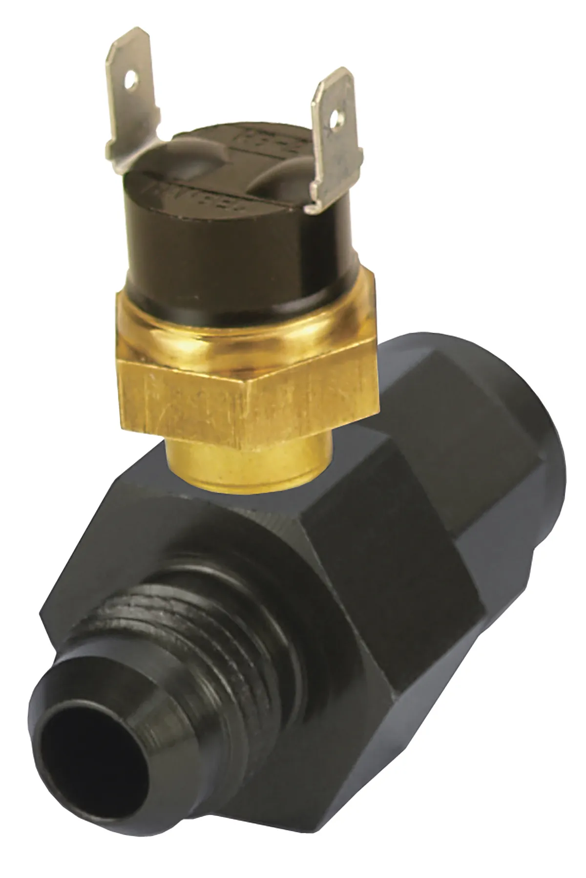 Derale 35020 Premium In-Line Fan Control Thermostat 180°, -6AN x -6AN product image