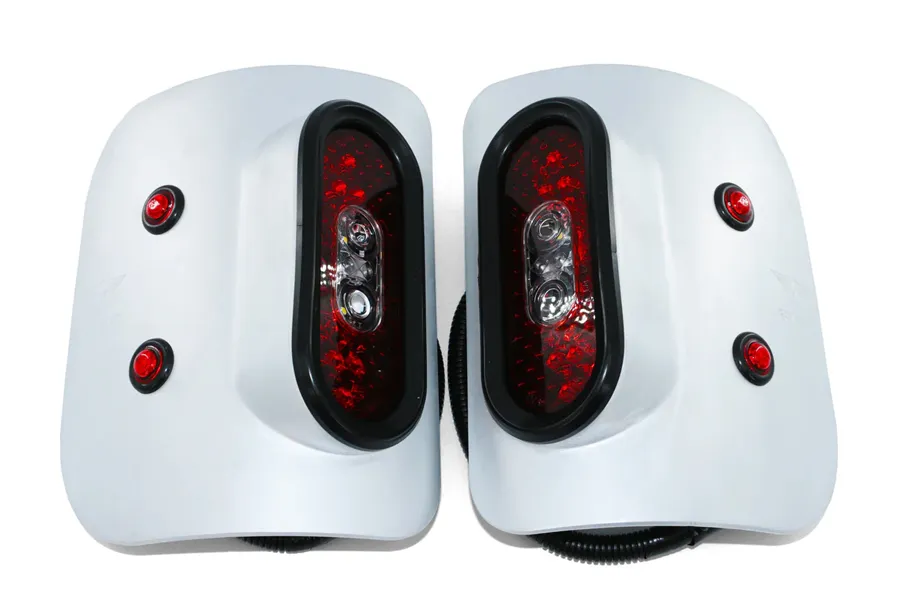 Jeep JT Gladiator Off Road LED Tail Light Kit - Raw Aluminum product image