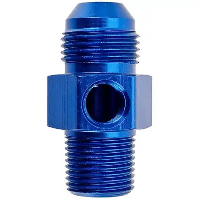 Edelbrock #6 Flare to 3/8 NPT Adptr w/ Female 1/8 NPT