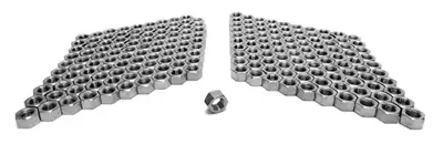 Steinjager Steinjäger Nuts Bulk Full Fasteners, Bulk 5/8-18 RH 200 Pack Grade 5 Plated Zinc Yellow