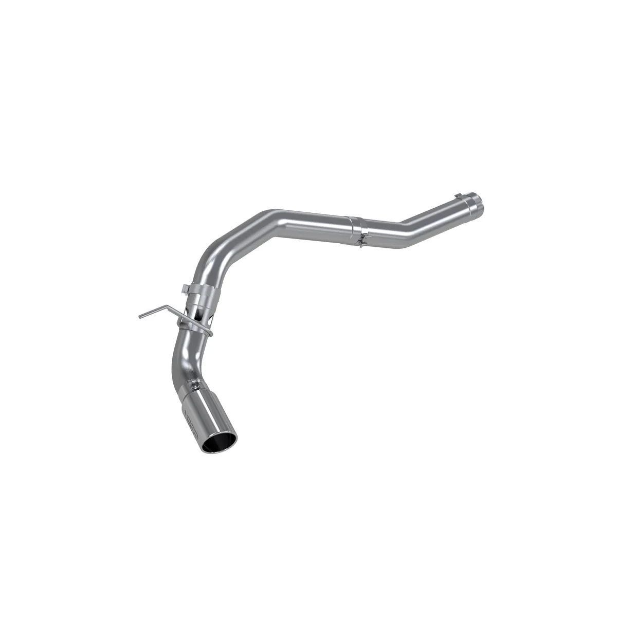 Armor Lite Axle Back Exhaust System; 4 in.; Incl. Over Axle Pipe/Tailpipe/Hardware/5 in. OD Tip; Single Side Exit; Aluminized; product image