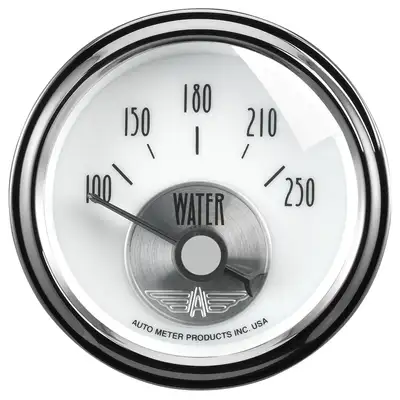 AutoMeter 2-1/16in. Water Temperature; 100-250 f; Prestige Pearl