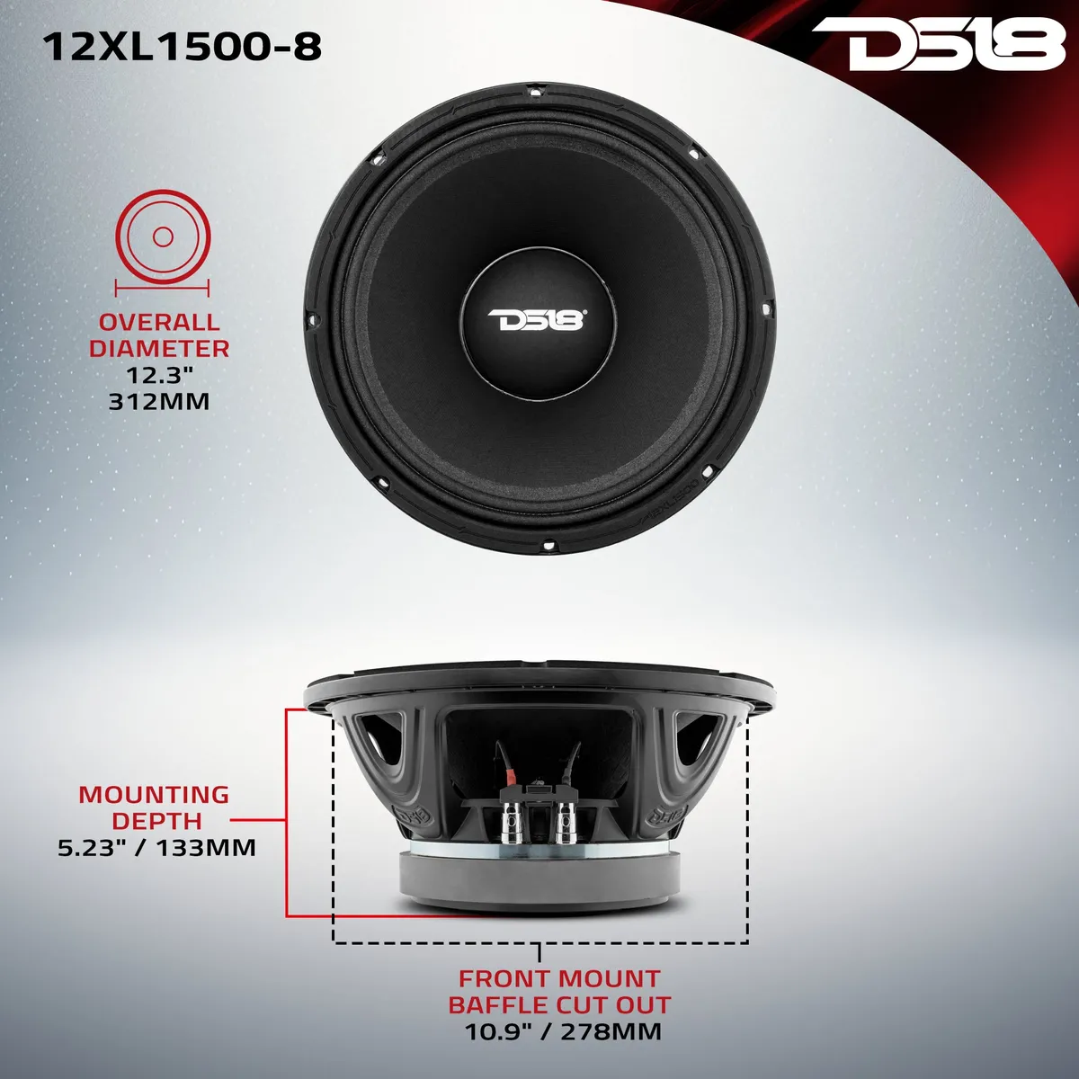 XL 12" Mid-Range Loudspeaker 750 Watts Rms 8-Ohm product image