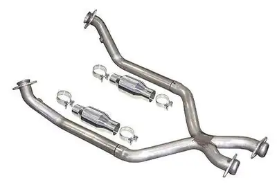 Pypes Performance exhaust 1979-1995 Mustang X-Pipe Exhaust Kit High Flow Ceramic Catalytic Converters 409 Stainless Steel Pypes Performance Exhaust