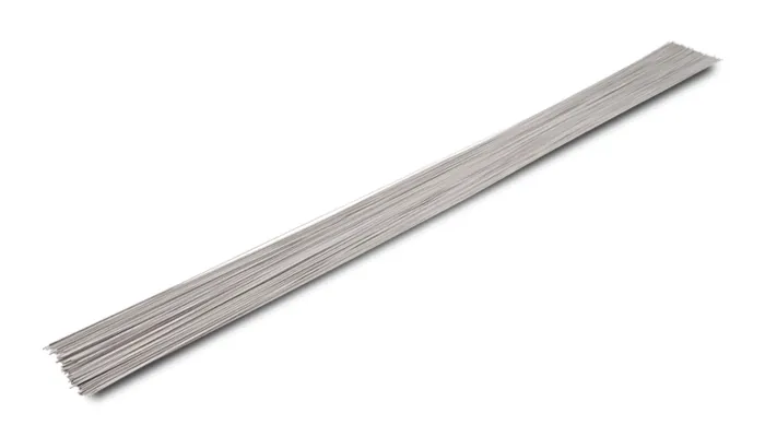 TIG Weld Wire; ER308L Stainless Steel; 1 LBS Box; 0.035 in. Thickness x 39.5 in. Long Rod; 36 in. Length; product image