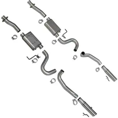 BBK Performance 1986-2004 Mustang gt lx Cobra Varitune Full Cat Back Exhaust System ss Tips