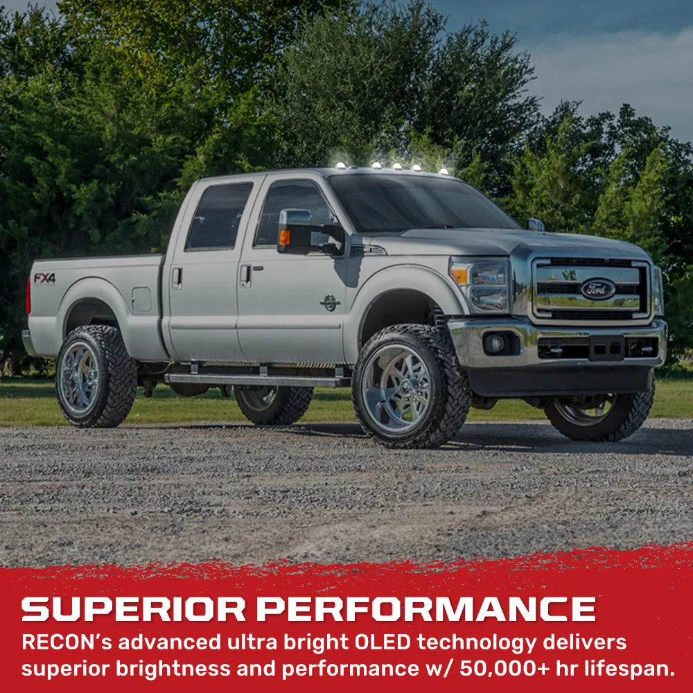 Ford 99-16 Super Duty 5-Piece Ultra Bright RGB Multi-Colored LED Cab Roof Lights Bluetooth App - Multiple Lens product image
