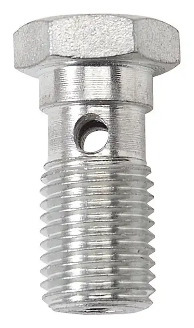 Edelbrock Banjo Bolt 3/8-24 Clear Zinc Plated