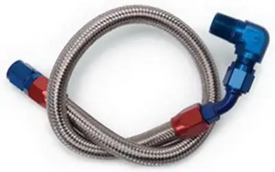 Edelbrock Fuel Line Braided Stainless For Bbc ( Use With 8134 )