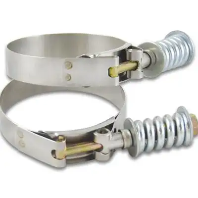 Vibrant Performance T-Bolt Clamps; 2.94 in. To 3.24 in. Clamp Range; 2.75 in. Matching Hose ID; 304 Stainless Steel; Pack Of 2;