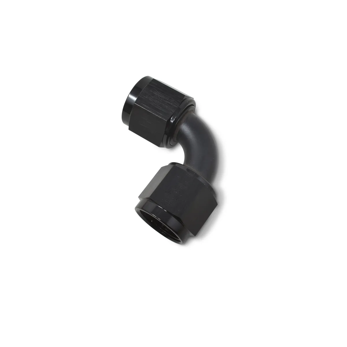 10 AN Female 90 Deg to AN Female Adapter Black Anodized product image