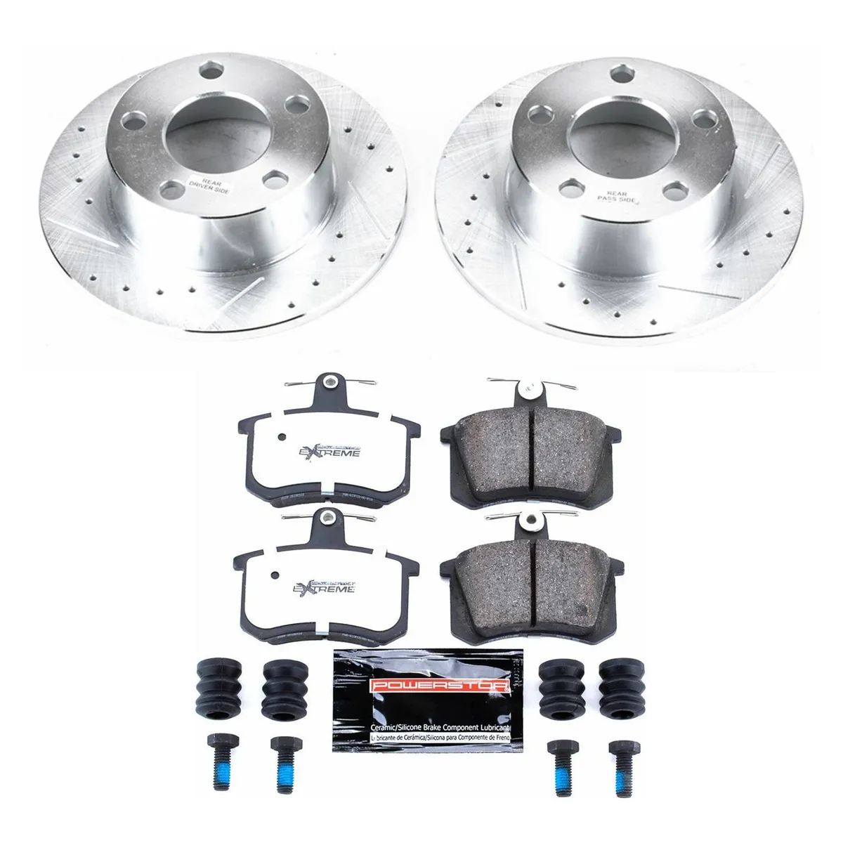 Z26 Street Warrior Upgrade Kit: Drilled/Slotted Rotors; Carbon-Fiber Ceramic Pads W/Hardware product image