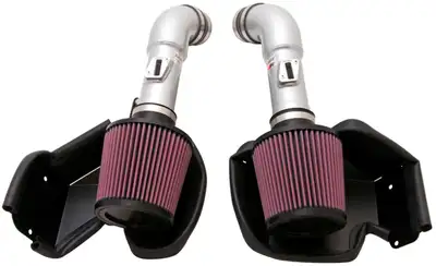 K&N Typhoon; Nissan/Infiniti 370z/G37, V6-3.7l, 09-14- Silver Performance Intake Kit