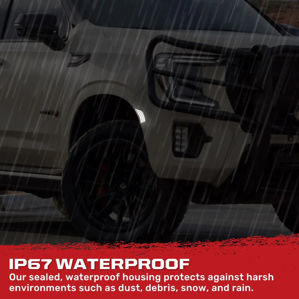 Cadillac 21-24 Escalade & Gmc 21-24 Yukon/Yukon Xl/Yukon Denali (5th Gen) & 21-24 Chevy Tahoe/Suburban (5th Gen) LED Front Fender Lens White or Amber Leds - Smoked or Clear Lens product image