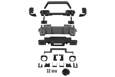 Rugged Ridge Venator Stubby Frt Bumper W/Overrider; 18curr Jeep Wrangler JL & Jt