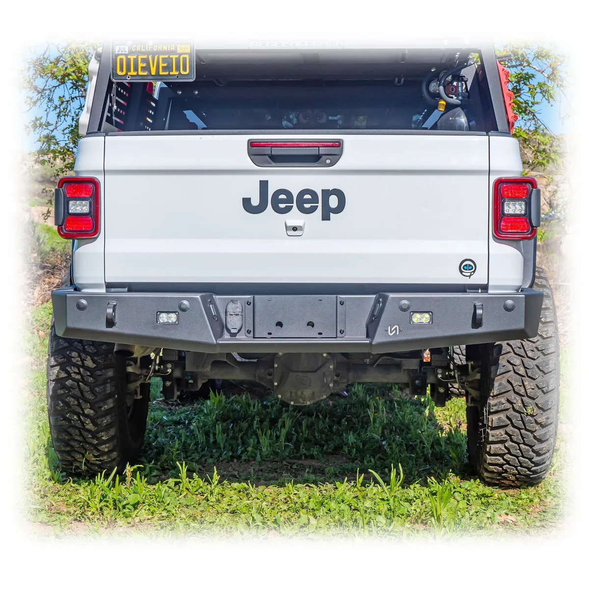 Turn Offroad Rear Bumper w/ Frame Mounted Rock Slider Wings - JT product image