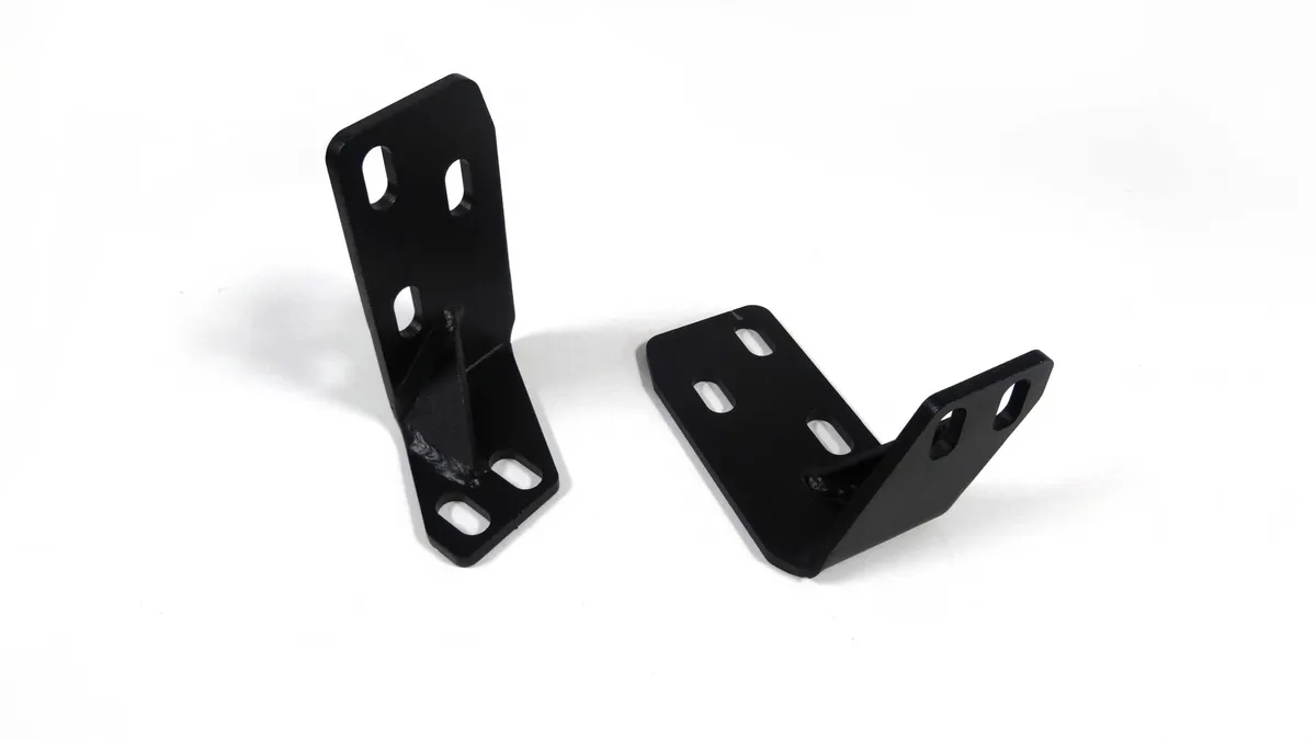 LOD Xpedition Series Frame Tie-In Brackets Black Powder Coated - TJ/LJ product image