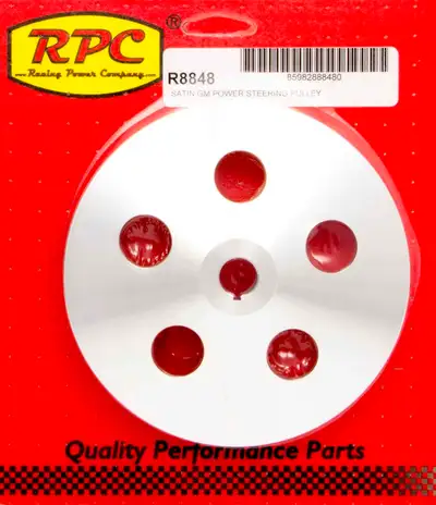 Racing Power Company Pre 84 GM Power Steering Pulley Satin Alum