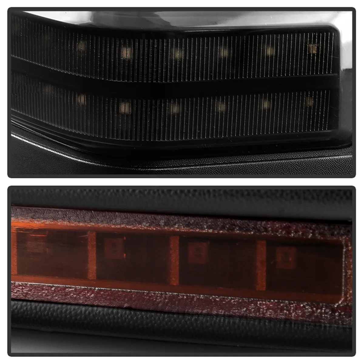 9907 Superduty g4 Power Heated Sequential LED Signal Telescoping Mirrors Smoke product image