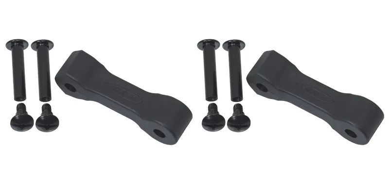 Jeep TJ Replacement Hood Catch Rubbers Pair 97-06 Wrangler TJ Textured Black Kentrol product image