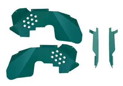 Steinjager Fenders 2007-2018 Inner Front and Inserts Teal