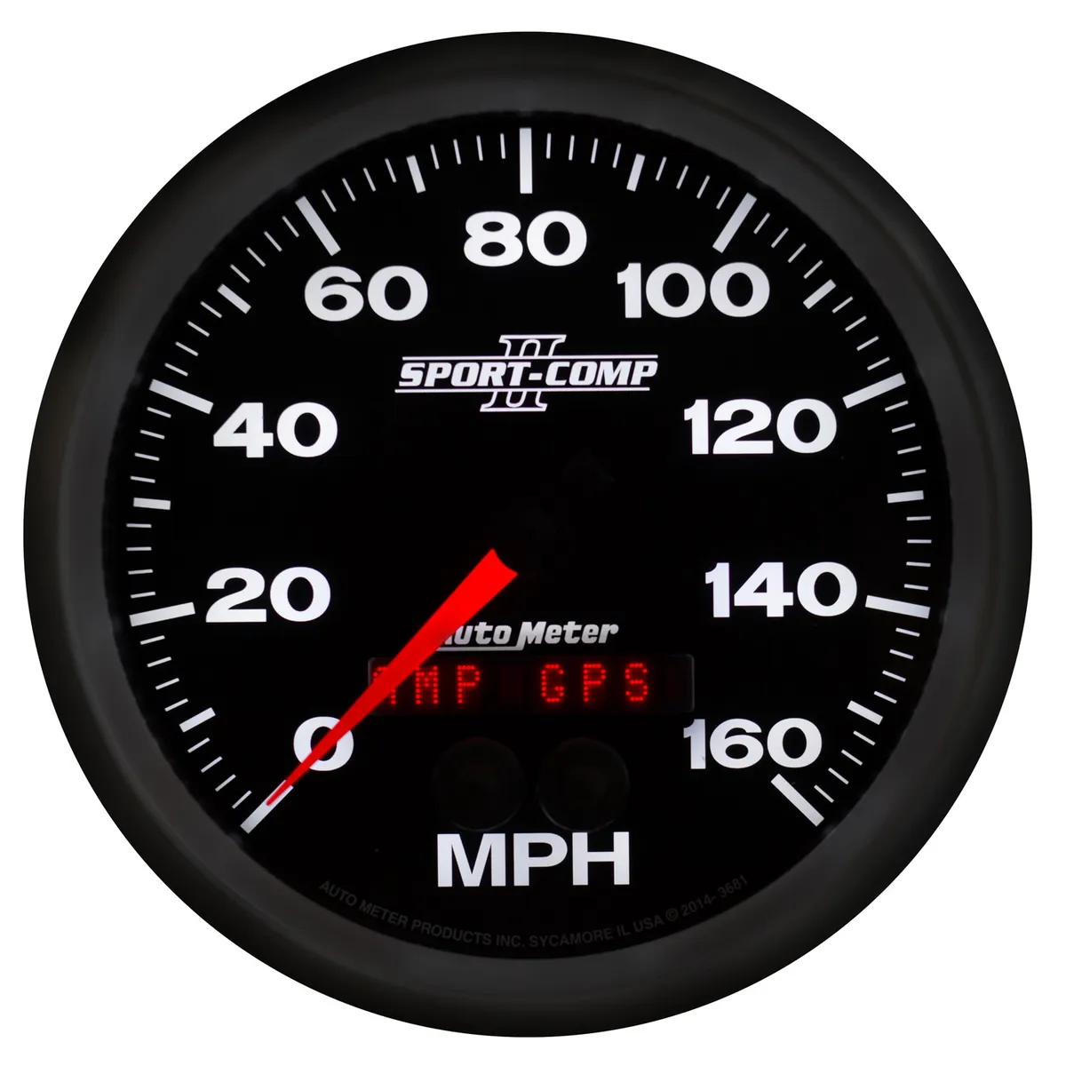 5in. GPS Speedometer; 0-160 Mph; Sport-Comp II product image