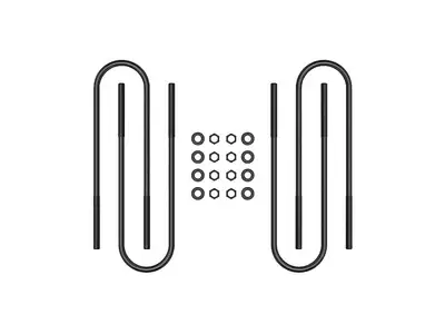 ICON Vehicle Dynamics ICON 1999-10 Ford F250/F350 SD Dually/03-12 Ram HD, Rear 15” U-Bolt Kit