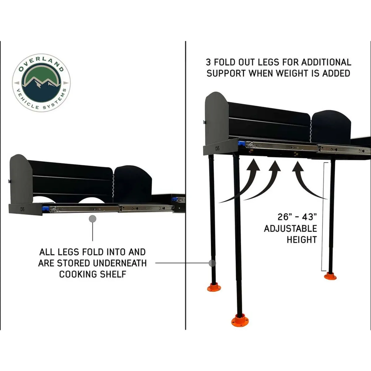 Cargo Box Kitchen With Slide Out Sink, Cooking Shelve and Slide Out Work Station Overland Vehicle Systems product image