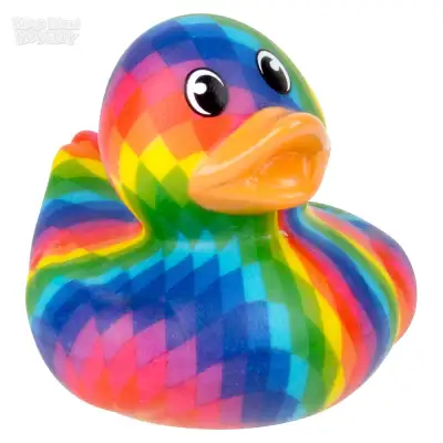 No Brand 2\" Rainbow Pixel Duckies