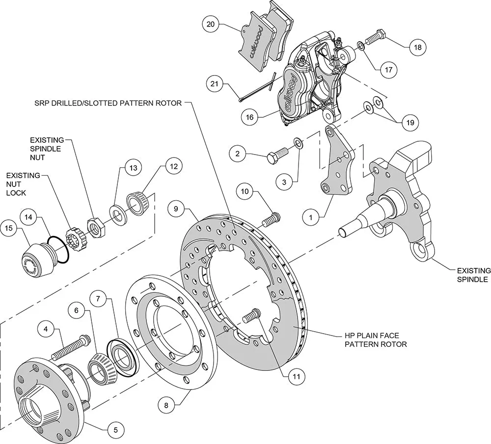 Forged Dynalite Big Brake Front Brake Kit (Hub) - 140-11547 product image