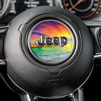 Under The Sun Inserts Sunset Steering Wheel Decal