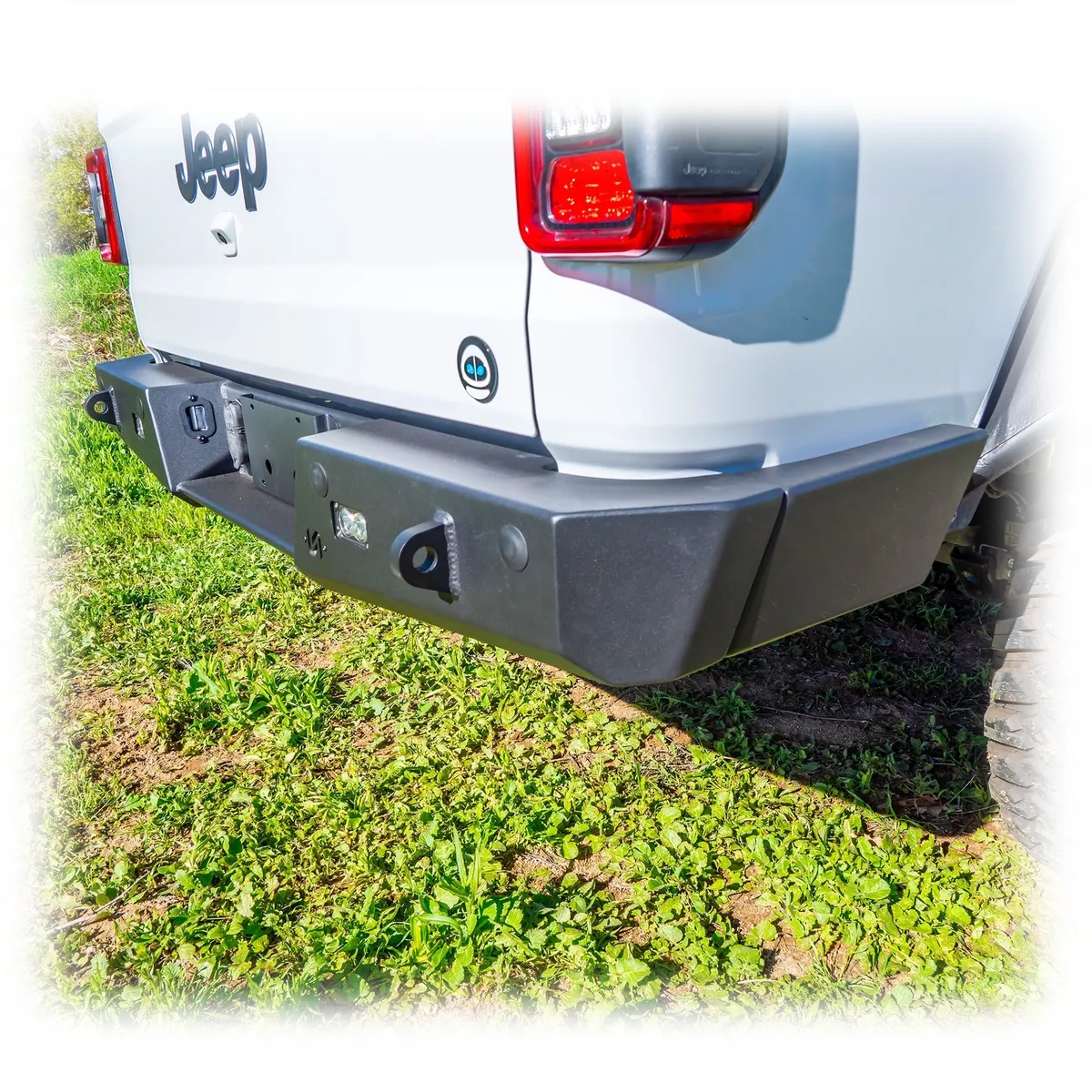 Turn Offroad Rear Bumper w/ Frame Mounted Rock Slider Wings - JT product image